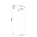 Ver imagem 2 de Armário Alto com Tranca para Escritório Home Office ME4151 MDP Branco - Gran Belo