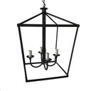 Ver imagem 3 de Lustre com Cúpulas de Vidro Preto Artesanal em Ferro Rústico Libertas Rosas Artesanato Lampião Bocal