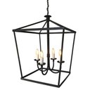 Ver imagem 4 de Lustre com Cúpulas de Vidro Preto Artesanal em Ferro Rústico Libertas Rosas Artesanato Lampião Bocal