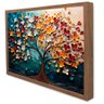 Quadro Decorativo Floral Luxo Florescer em Moldura Caixa Tacolado Moldura Caixa Alta 4,5cm Madeira S - 1