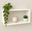 Ver imagem 3 de Nicho 60x30x20 cm Livros MDF Branco Grosso 18 mm Sala Quarto