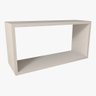 Nicho 60x30x20 Cm Livros Mdf Branco Grosso 18 Mm Sala Quarto - 1