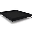 Ver imagem 1 de Cama Casal Base Box Pés de Ferro Estilo Industrial 156cm Otto P05 Veludo Preto- Lyam Decor