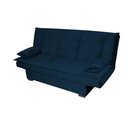 Ver imagem 4 de Sofá Cama 3 Lugares Casal Premium Reclinavel 1,80 Larg Esmeralda Matrix