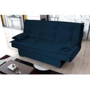 Ver imagem 3 de Sofá Cama 3 Lugares Casal Premium Reclinavel 1,80 Larg Esmeralda Matrix