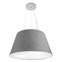 Ver imagem 1 de Lustre Pendente Cone Md-4141 Cúpula em Tecido 30/50x35cm Rustico Cinza - Bivolt