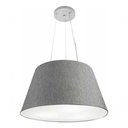 Ver imagem 3 de Lustre Pendente Cone Md-4141 Cúpula em Tecido 30/50x35cm Rustico Cinza - Bivolt
