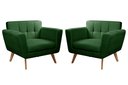 Ver imagem 1 de Poltrona Decorativa Bruna Living Sala Quarto Recepção - Veludo Verde 270