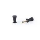 Ver imagem 1 de Kit C/ 6 Puxador Tulipa Ponto Puxadores de Gaveta Armario Colonial: Preto Fosco