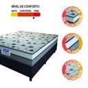 Ver imagem 5 de Cama Box Casal Colchão Espuma D33 Fort 138x188x59cm Gazin - Suporta até 150kg por Pessoa