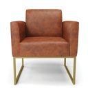 Ver imagem 3 de Poltrona Base Industrial Dourado Marisa Corano Nozes D03 - D'Rossi