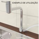 Ver imagem 2 de Adaptador Torneira Cozinha Mesa com Saída Derivação Lateral para Filtros e Máquina de Lavar -
