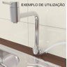 Adaptador Torneira Cozinha Mesa com Saída Derivação Lateral para Filtros e Máquina de Lavar - - 2