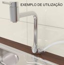 Ver imagem 2 de Adaptador Torneira Cozinha Mesa com Saída Derivação Lateral para Filtros e Máquina de Lavar -