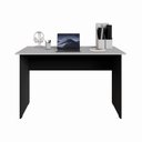Ver imagem 6 de Mesa Retangular New City Pé Painel 120 cm Cinza Cristal/Preto Gebb Work