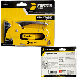 Grampeador Tapeceiro Compacto Hobby Reparo Madeira Plástico - 3 Grampeador Tapeceiro Compacto Hobby Reparo Madeira Plástico - 3