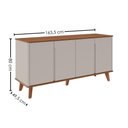 Ver imagem 3 de Buffet Balcao 4 Portas Mdf 163 Cm 22136 Cinamomo Off White Molci