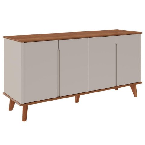 Buffet Balcao 4 Portas Mdf 163 Cm 22136 Cinamomo Off White Molci