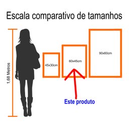 Conjunto com 3 lindos quadros pintados a mão para decoração de ambiente medindo 60x45cm cada quadro - 6