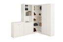 Ver imagem 2 de Escritório com 3 Estantes e Balcão Branco - Fdecor