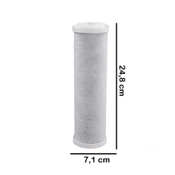 Refil Carvão Ativado Declorador para Filtros 10x2,5" 5 Micra - 3