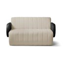 Ver imagem 5 de Sofá 3 Lugares Decorativo 148cm Túlio Sintético Pu e Bouclê K01 - D'rossi