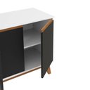 Ver imagem 7 de Aparador Kappesberg 4 Portas Branco/preto Fosco 156cm