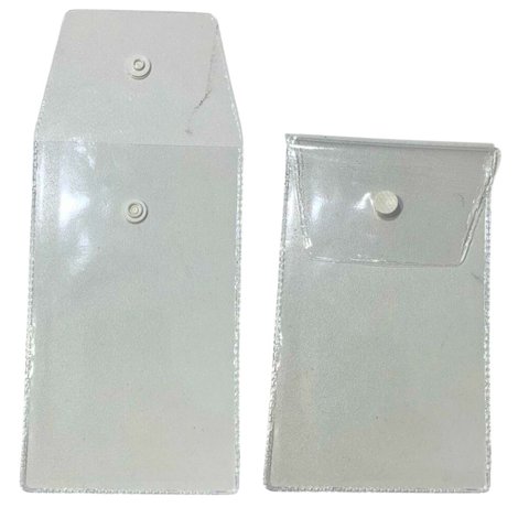 Embalagem Multiuso Pvc Cristal com Botão 9x15cm Kit 100und