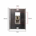 Ver imagem 3 de 3x Arandela Slim 2 Focos Alumínio Preta P/g9 Externa Parede St3144