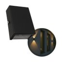 Ver imagem 2 de 3x Arandela Slim 2 Focos Alumínio Preta P/g9 Externa Parede St3144