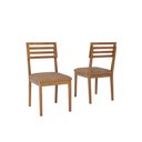 Ver imagem 1 de Kit 2 Cadeiras para Sala de Jantar Juparanã Marrom/Cinamomo/Kaki