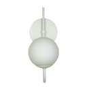 Ver imagem 1 de Arandela Luminária Curva Globo 10 Cm Moderno Branco Fosco Bf Decor Arandela Curva Globo 10