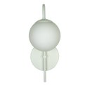 Ver imagem 2 de Arandela Luminária Curva Globo 10 Cm Moderno Branco Fosco Bf Decor Arandela Curva Globo 10