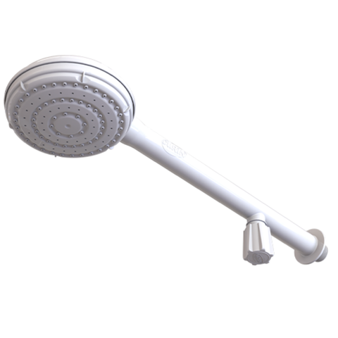 Chuveiro de Água Fria Tam 4" com Registro Cor Branco Durín