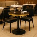 Ver imagem 2 de Mesa de Jantar Redonda Majestic 70cm - Preto