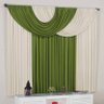 Cortina Jade Quarto e Sala 3,00m x 2,80m para Varão Simples - 1