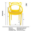 Ver imagem 5 de Cadeira Allegra Kit com 4 Amarela
