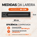 Ver imagem 4 de Lareira a Gás Interna de Embutir 80cm:Lareira a Gas Natural 80cm