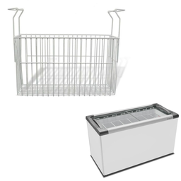 Cesto para Freezer Organizador Geladeiras Picolés Frutas Polpas Horizontal Universal - 1