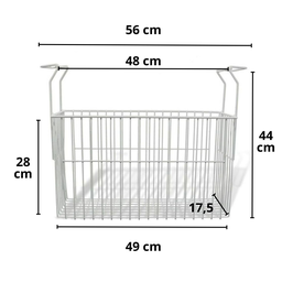 Cesto para Freezer Organizador Geladeiras Picolés Frutas Polpas Horizontal Universal - 2