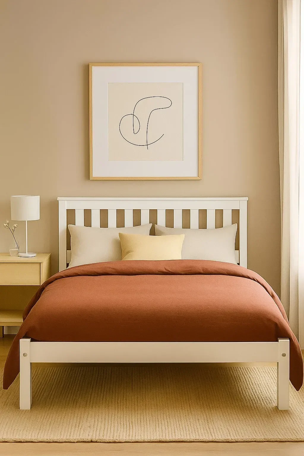 Ver imagem 4 de Cama Casal Naturalle 4.6 Madeira de Pinus Branco