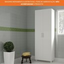 Ver imagem 5 de Armário Multiuso 2 Portas 3 Prateleiras Suporte para Vassoura 117-06a Brv Móveis Branco