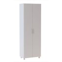 Ver imagem 1 de Armário Multiuso 2 Portas 3 Prateleiras Suporte para Vassoura 117-06a Brv Móveis Branco