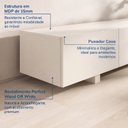 Ver mais imagens de Rack Extensível com Painel TV 86 Polegadas Planejado 360x250cm Aruá CabeCasa MadeiraOriginals Off White