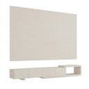 Ver imagem 3 de Rack Extensível com Painel TV 86 Polegadas Planejado 360x250cm Aruá CabeCasa MadeiraOriginals Off White