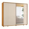 Guarda-roupa Casal Dalí Ripado com Escada 2 Portas 8 Gavetas 1 Porta C/ Espelho - 7 Decor Cinamomo e - 1