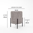 Ver imagem 3 de Kit 02 Puff Siena Decorativo Redondo Puffe Sala Quarto