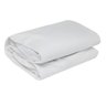 Protetor Capa Colchão Impermeável Com Elástico Cama de Solteiro 188 x 88cm 100% Poliéster Branco - 1