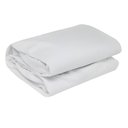 Ver imagem 1 de Protetor Capa Colchão Impermeável Com Elástico Cama de Solteiro 188 x 88cm 100% Poliéster Branco
