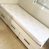 Protetor Capa Colchão Impermeável Com Elástico Cama de Solteiro 188 x 88cm 100% Poliéster Branco - 5